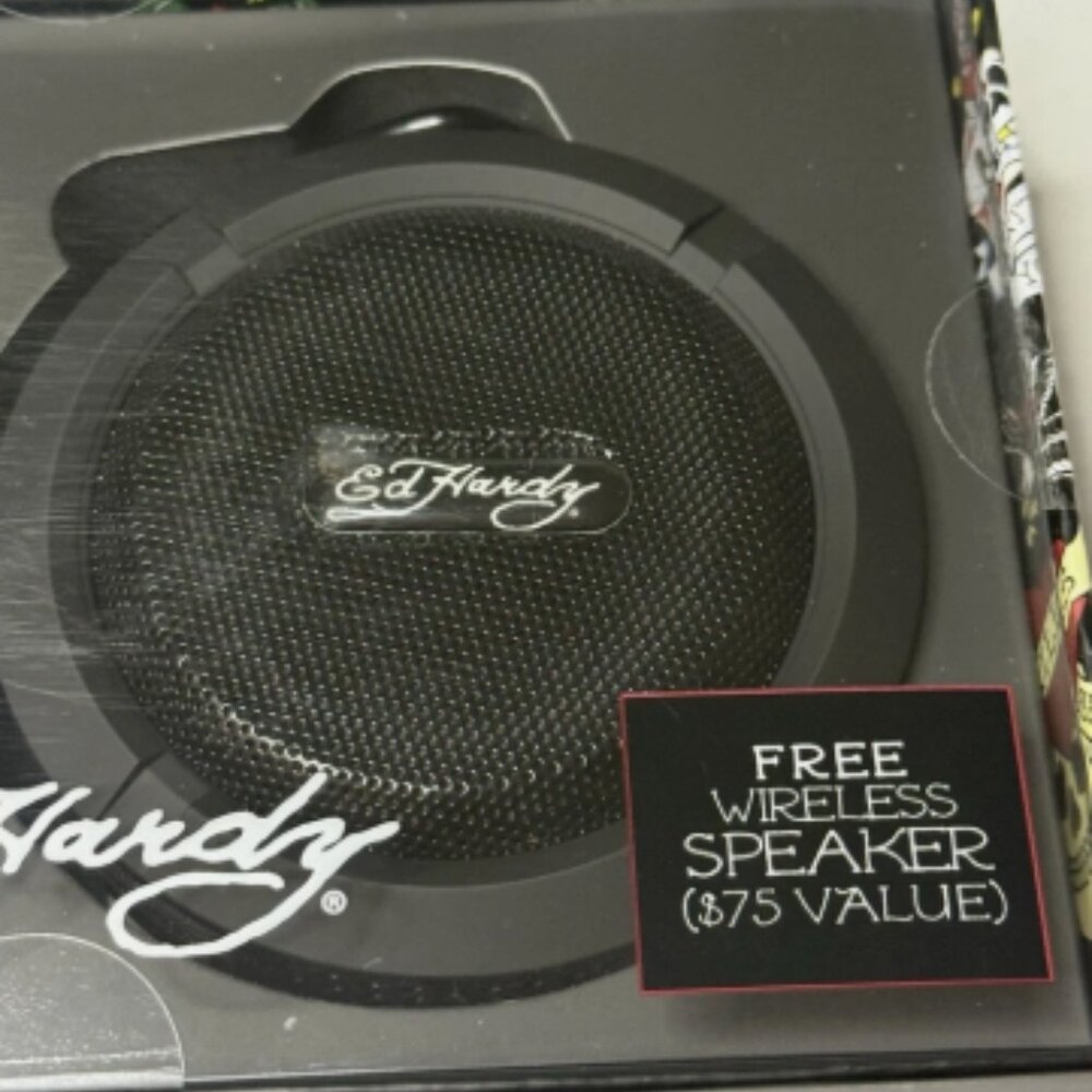 PreOwned Ed Hardy Bluetooth speaker- used once